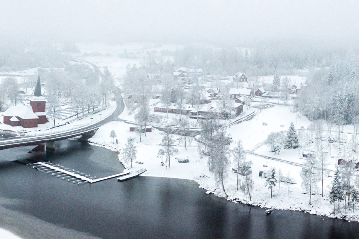 Lungsund vinter fyrkantig